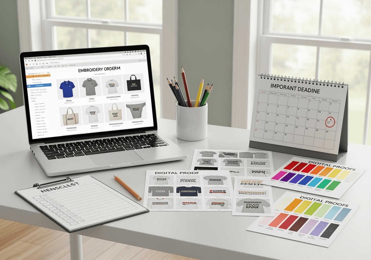 How to Order Custom Embroidered Apparel for Your Next Event (and Not Lose Your Cool)